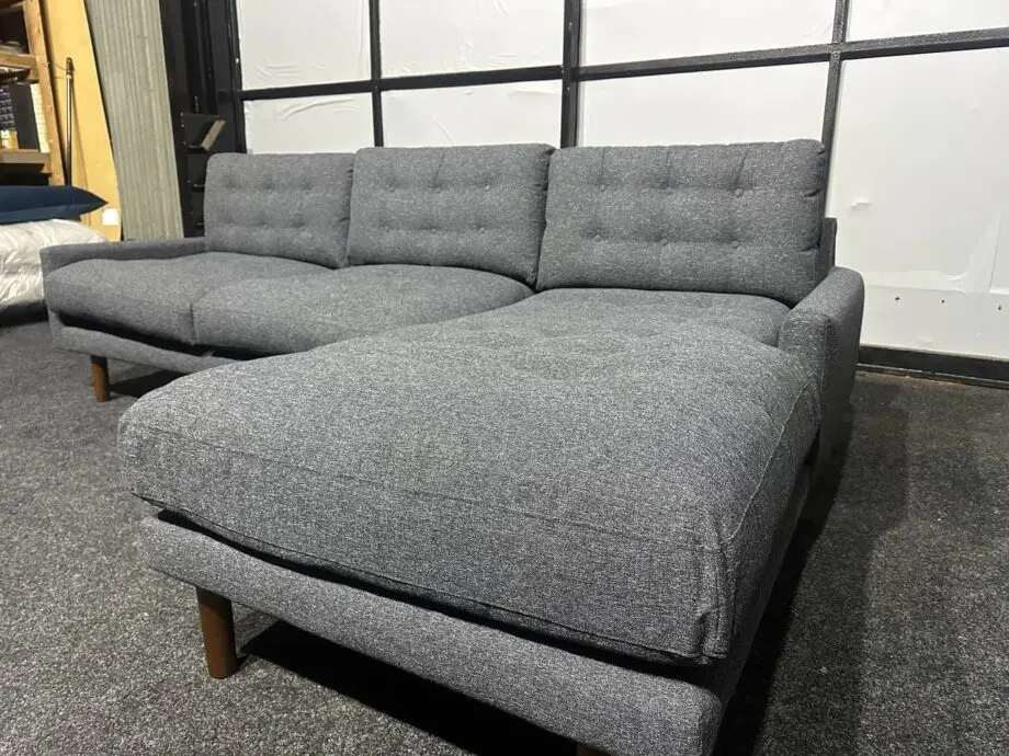Habitat Fenner Right Hand Corner Sofa - Charcoal - Dark Leg