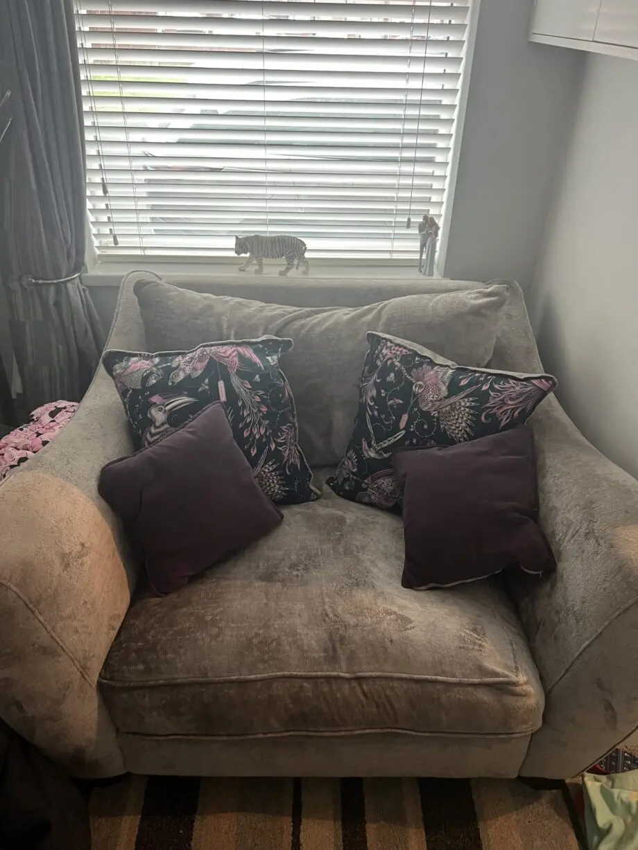 Renata 3seater, single chair and footstool