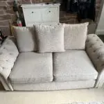 Springvale chesterfield fabric 2 seater sofa