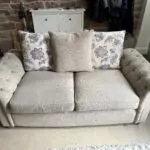 Springvale chesterfield fabric 2 seater sofa