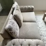 Springvale chesterfield fabric 2 seater sofa