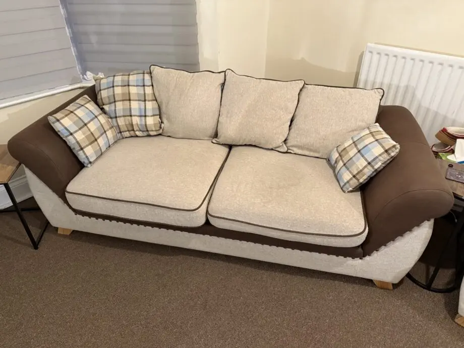 Brown Beige Sofa