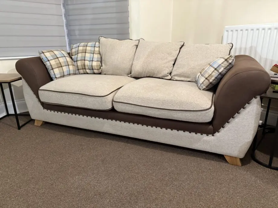 Brown Beige Sofa