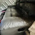2 Emerald Green Leather Recliner 3 Seater And 1 Coffee colour 3 seater Leather Recliner