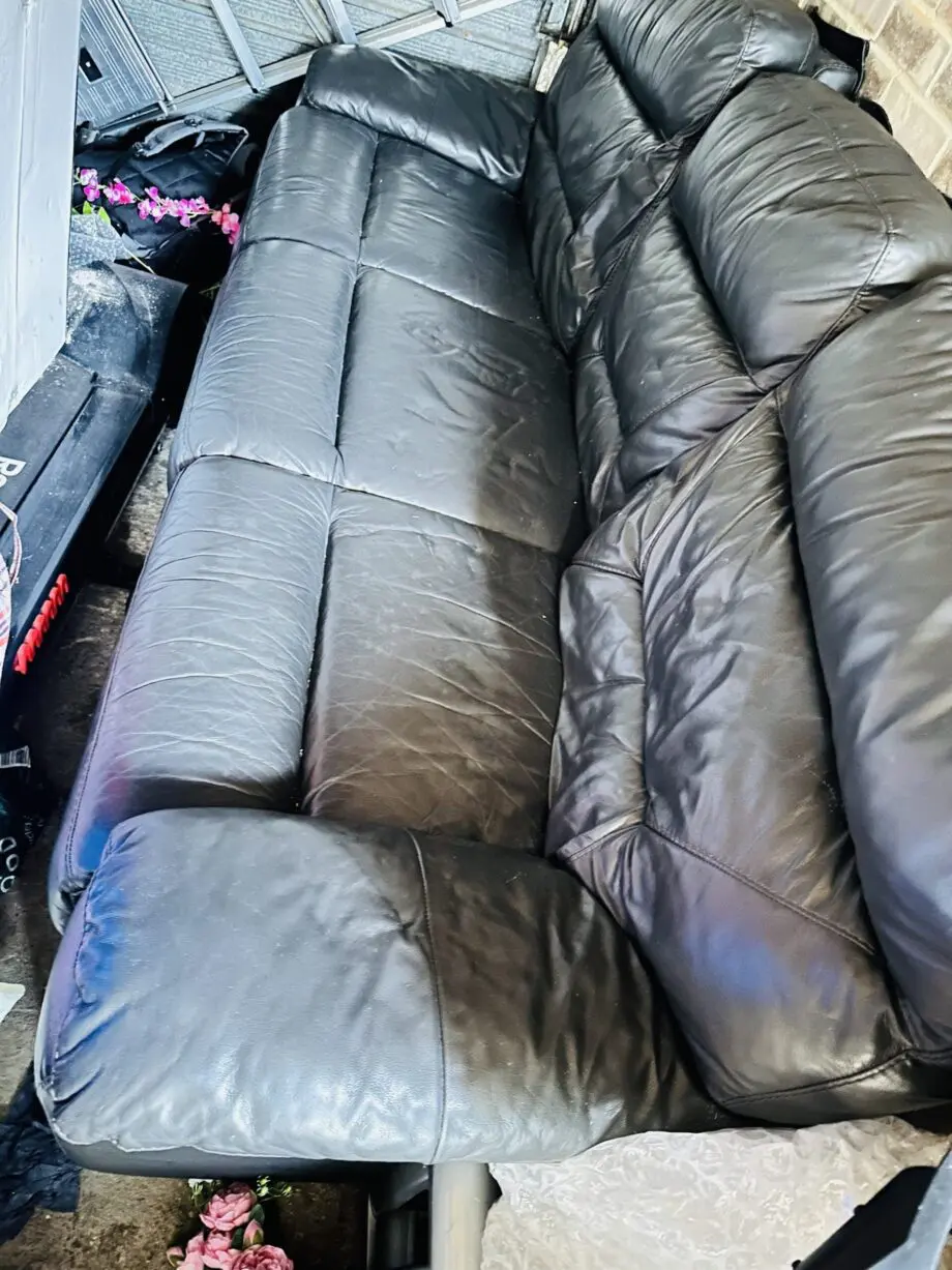 2 Emerald Green Leather Recliner 3 Seater And 1 Coffee colour 3 seater Leather Recliner