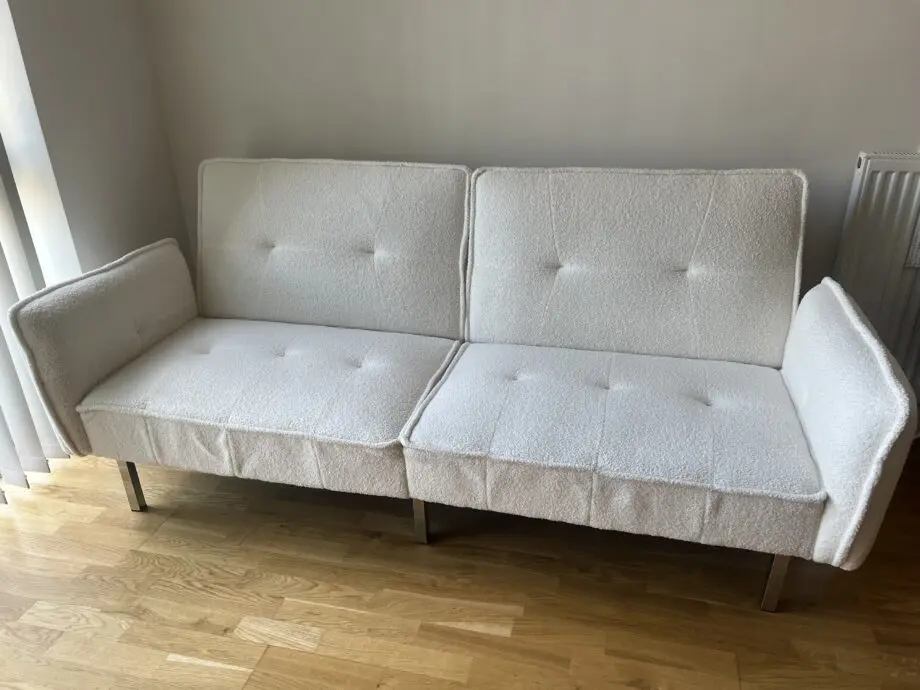 Wayfair Cream 3 Seater Sleeper Sofabed