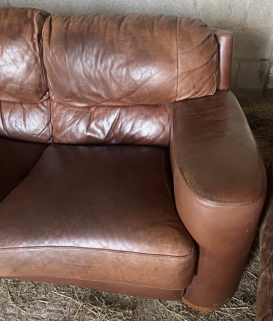 Sofitalia Brown leather sofa