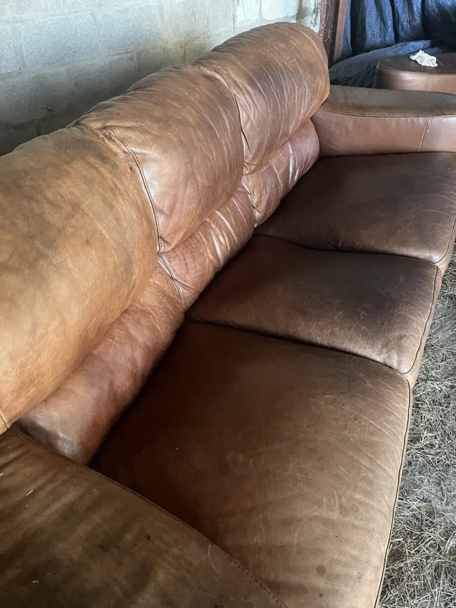Sofitalia Brown leather sofa