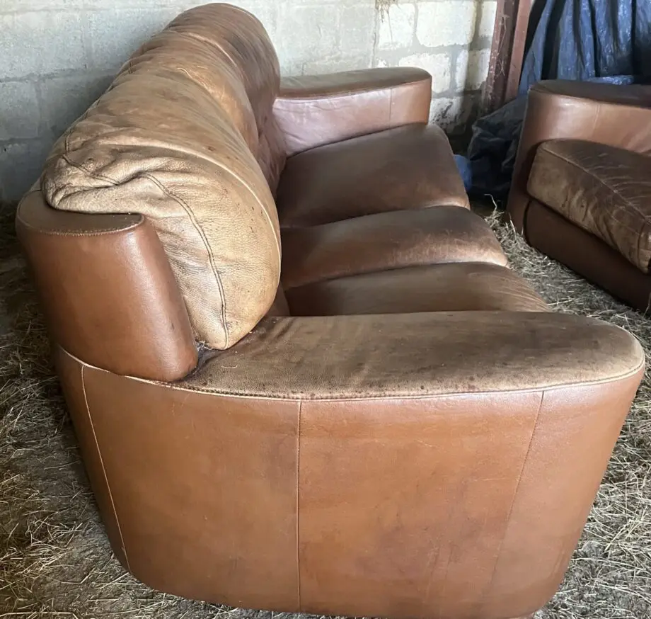 Sofitalia Brown leather sofa