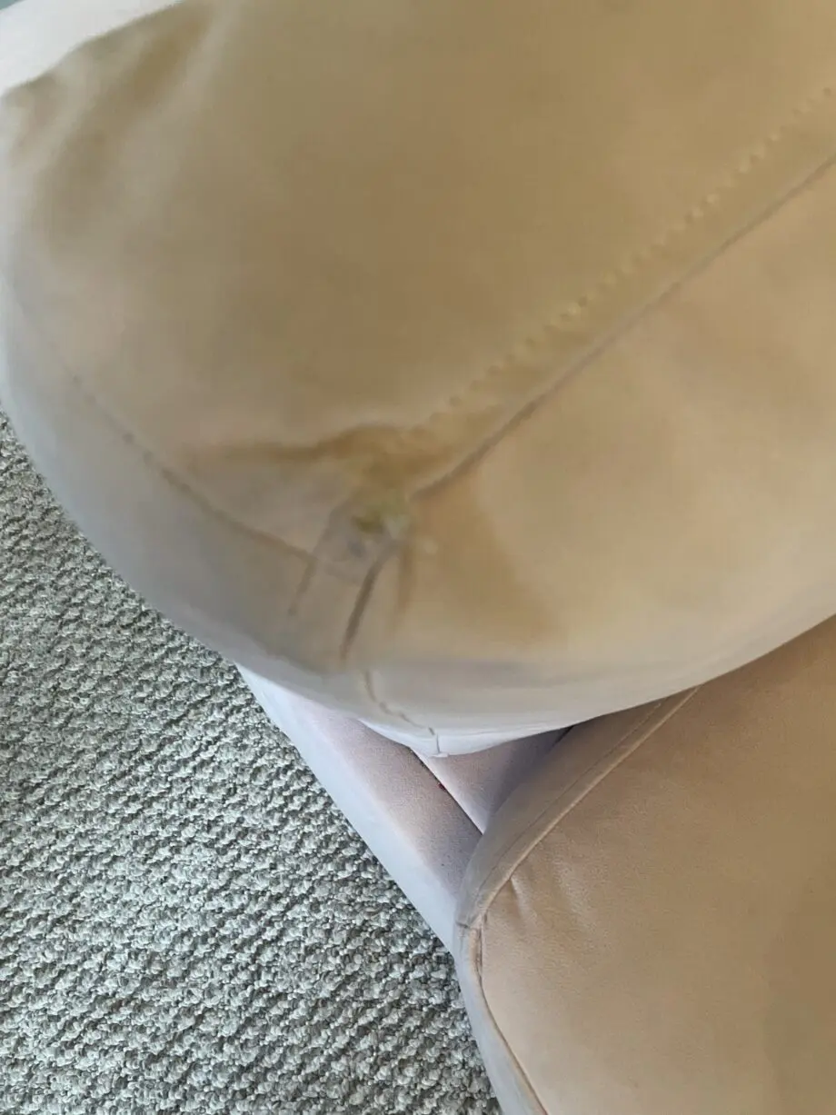 Swoon Pale pink velvet 3 seater sofa bed