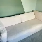 Swoon Pale pink velvet 3 seater sofa bed