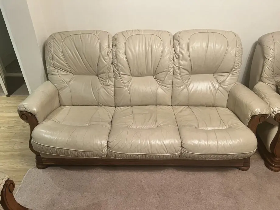 5 Piece Cream Sofa Unit