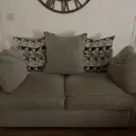 SCS Grey 2 Seater Sofa x2