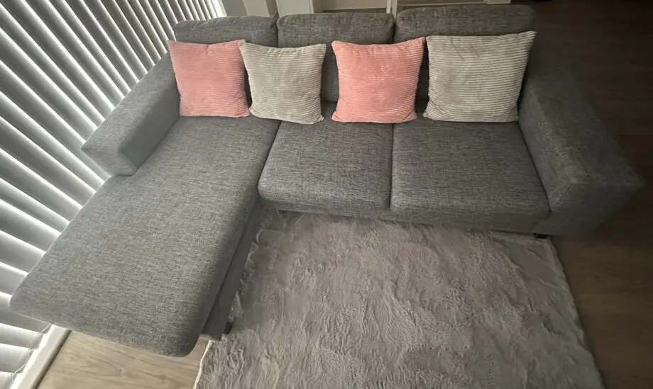 DFS Grey Reversible Chaise Sofa
