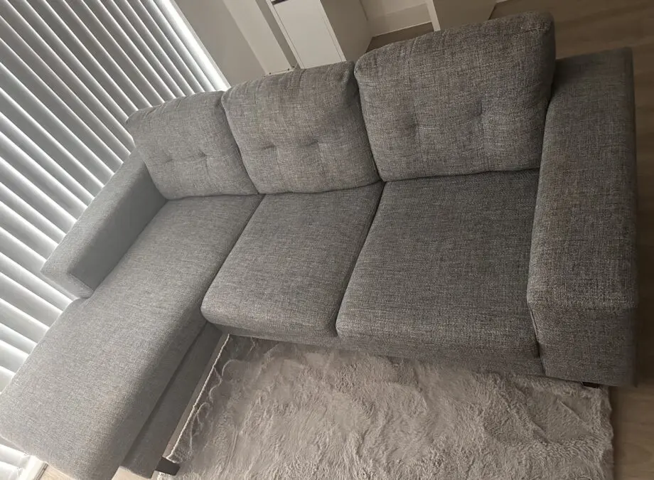 DFS Grey Reversible Chaise Sofa