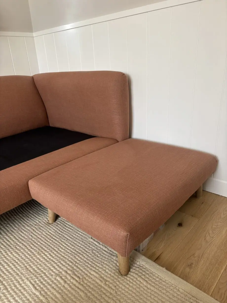 Loaf XL Squishmeister Right Hand Chaise Corner Sofa in Dried Rose