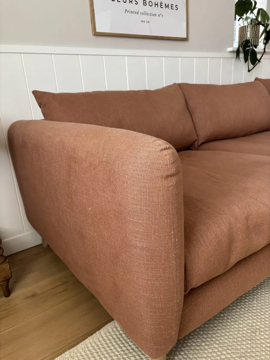 Loaf XL Squishmeister Right Hand Chaise Corner Sofa in Dried Rose