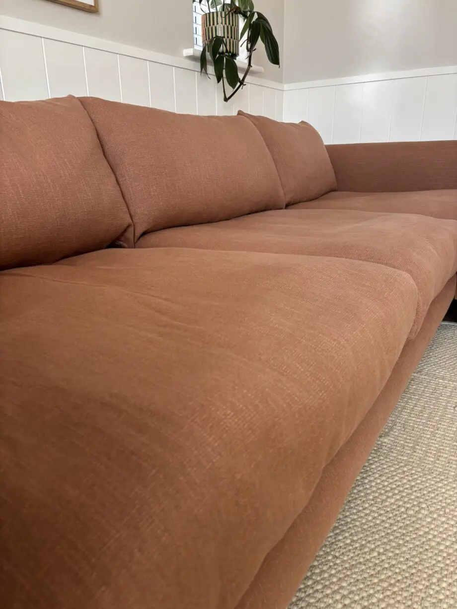 Loaf XL Squishmeister Right Hand Chaise Corner Sofa in Dried Rose