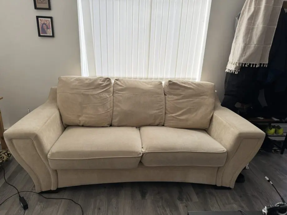 Beige 3 Seater Sofa