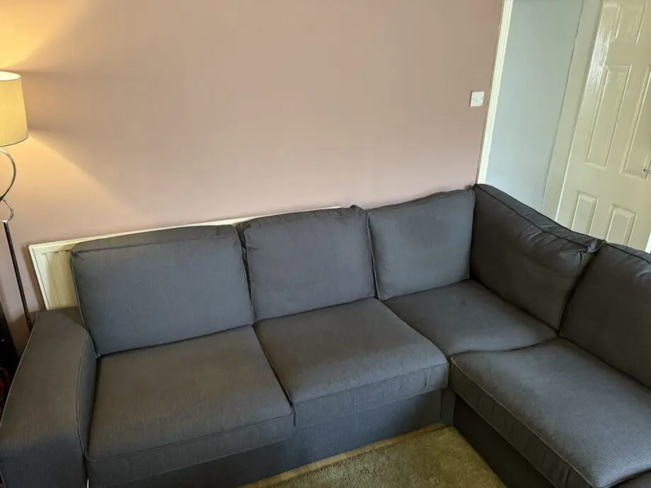 Kivik black corner sofa