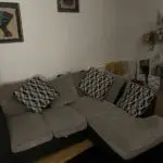 Juno Fabric Compact Right Hand Corner Chaise Scatter Back Sofa