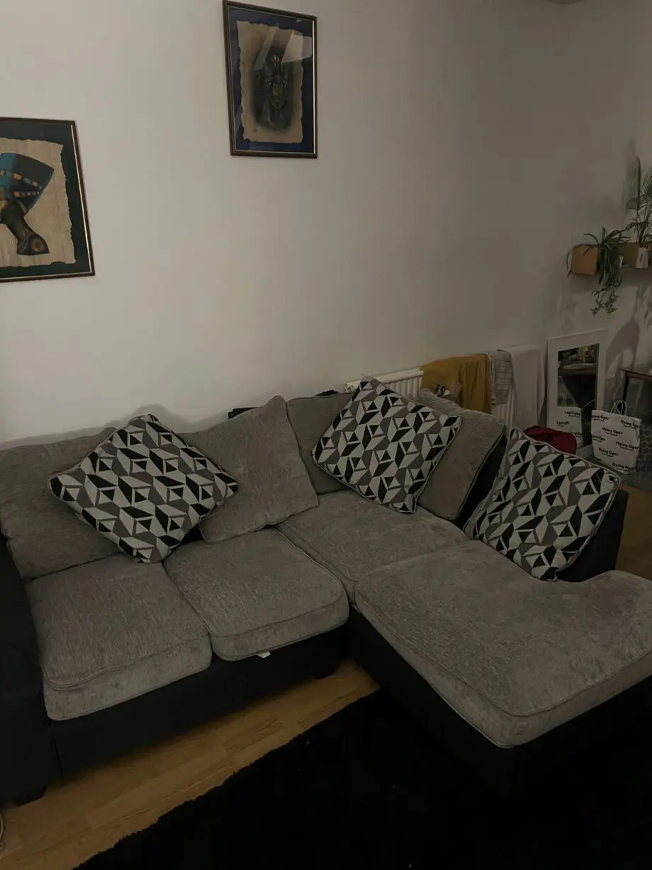 Juno Fabric Compact Right Hand Corner Chaise Scatter Back Sofa