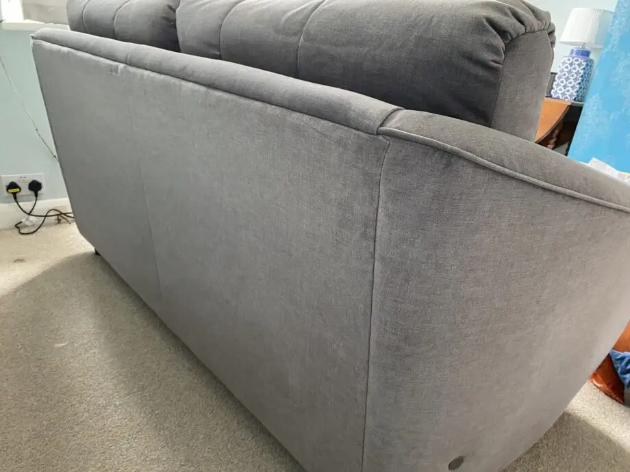 G Plan Vintage range + grey velvet + 2 seater sofa