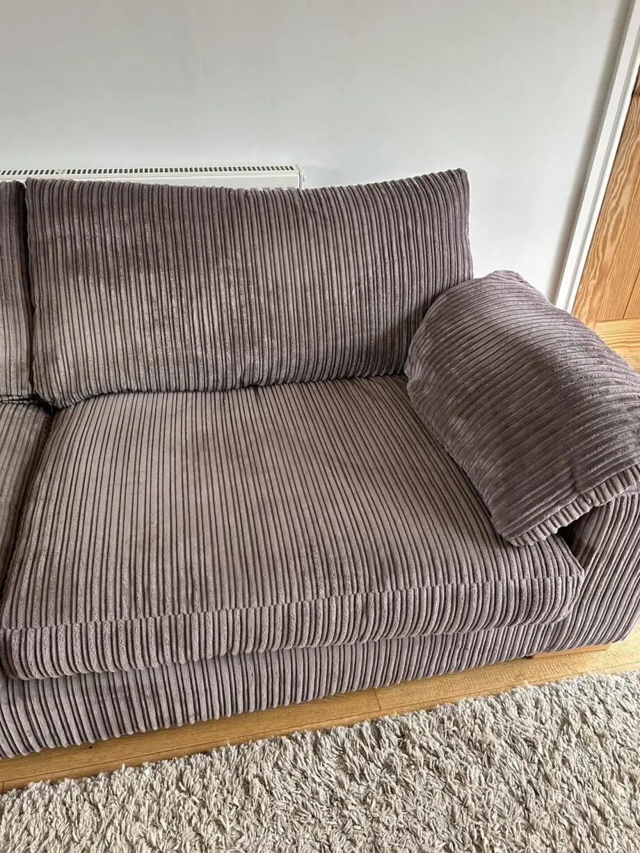 DFS Grey 3 seater sofa and cuddle chair