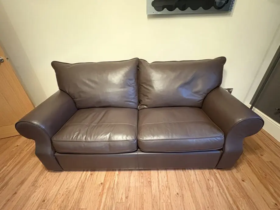 Collins & Hayes Brown Leather Corner Suite + Sofa