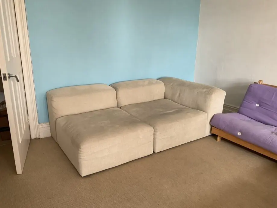 MADE Livienne Chaise End Corner Sofa, Buttermilk Weave