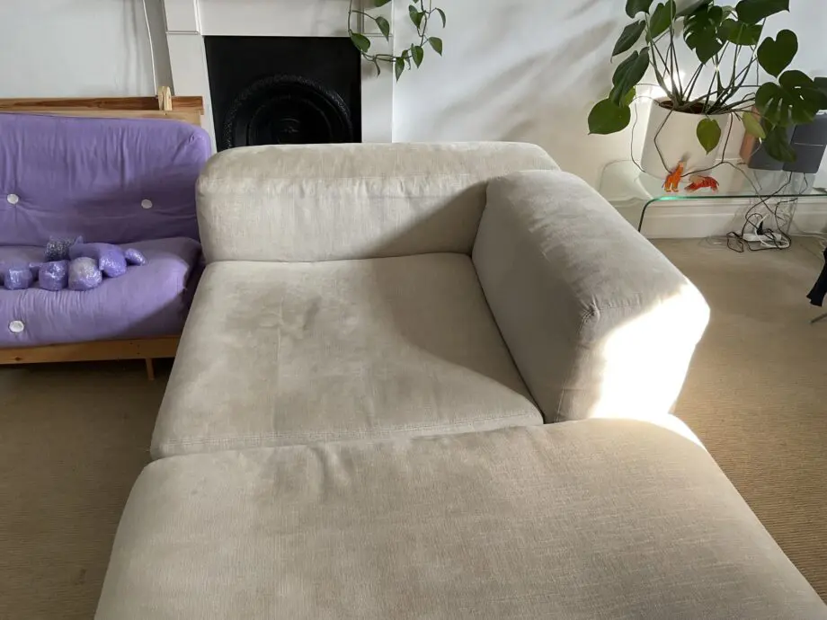 MADE Livienne Chaise End Corner Sofa, Buttermilk Weave