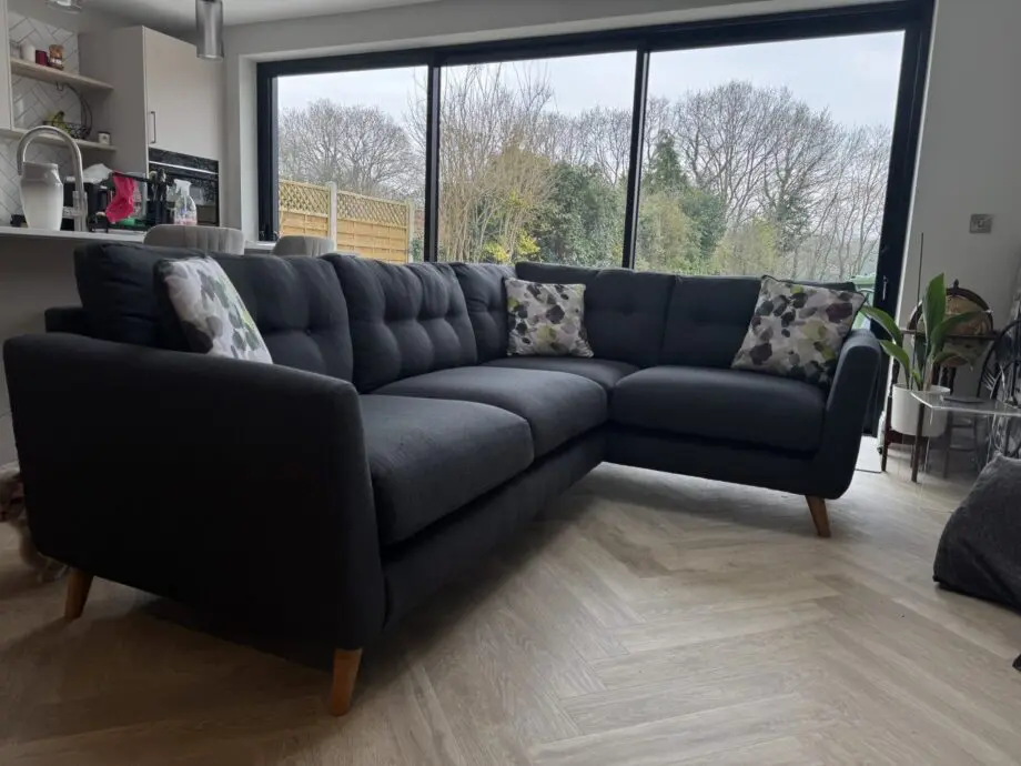 Oak Furniture Charcoal EVIE Left Hand Corner Sofa
