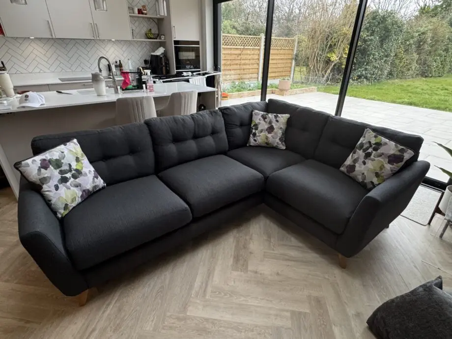 Oak Furniture Charcoal EVIE Left Hand Corner Sofa