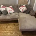 Chesterfield velvet corner sofa