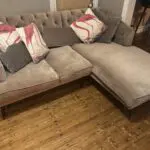 Chesterfield velvet corner sofa