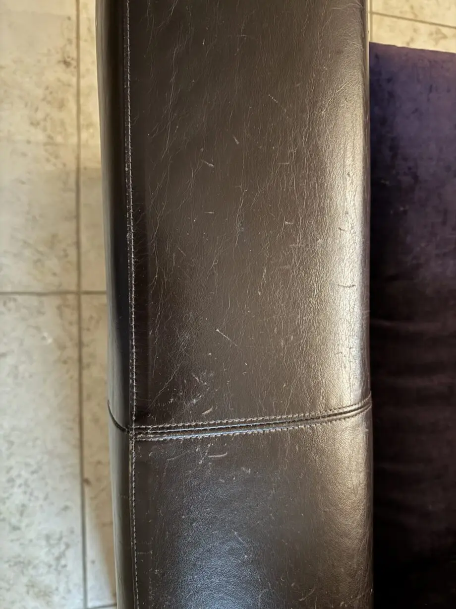 Marks and Spencer brown leather corner unit