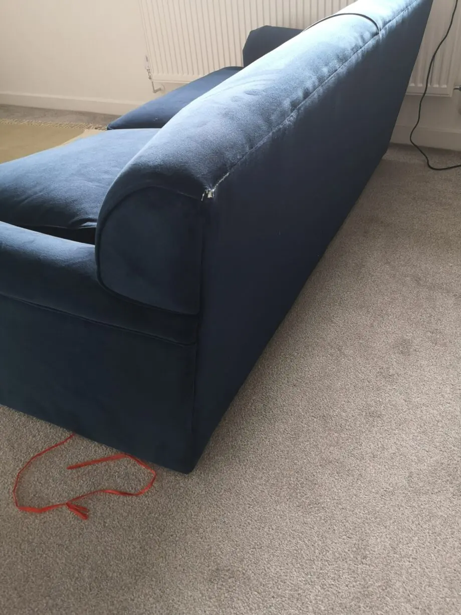 Made.com Orson 3 Seater Sofa Bed | Ink Blue Velvet | MUST BE SOLD IN 24 HOURS