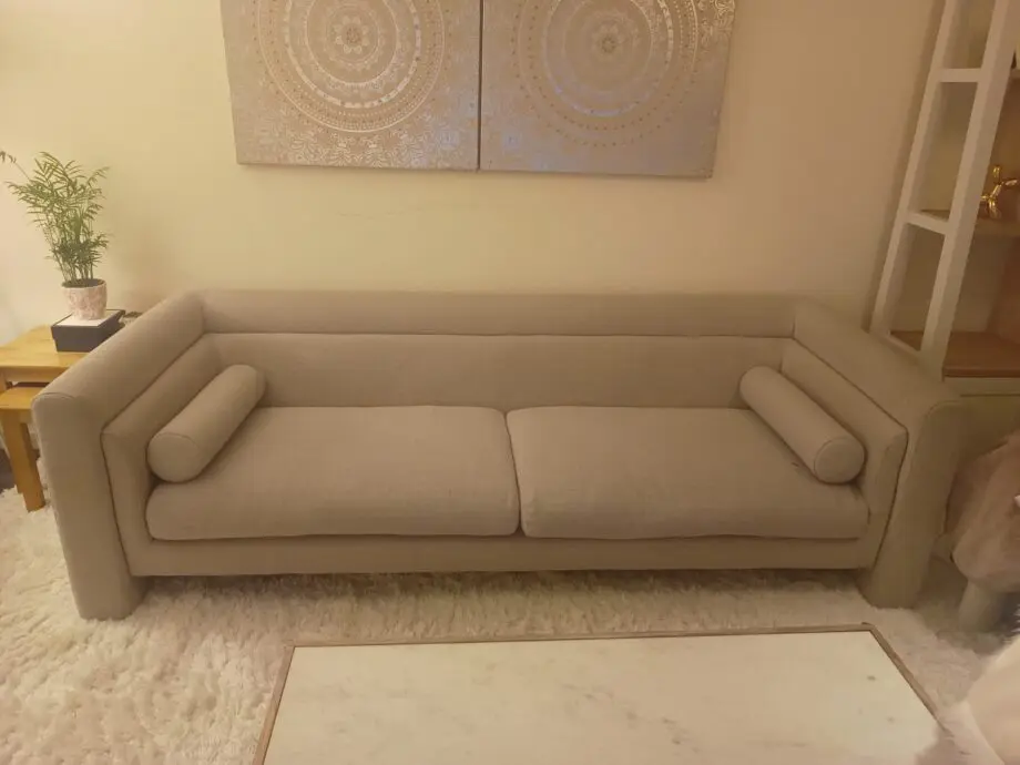 Mathilde 3 Seater Sofa, Oat Weave Fabric