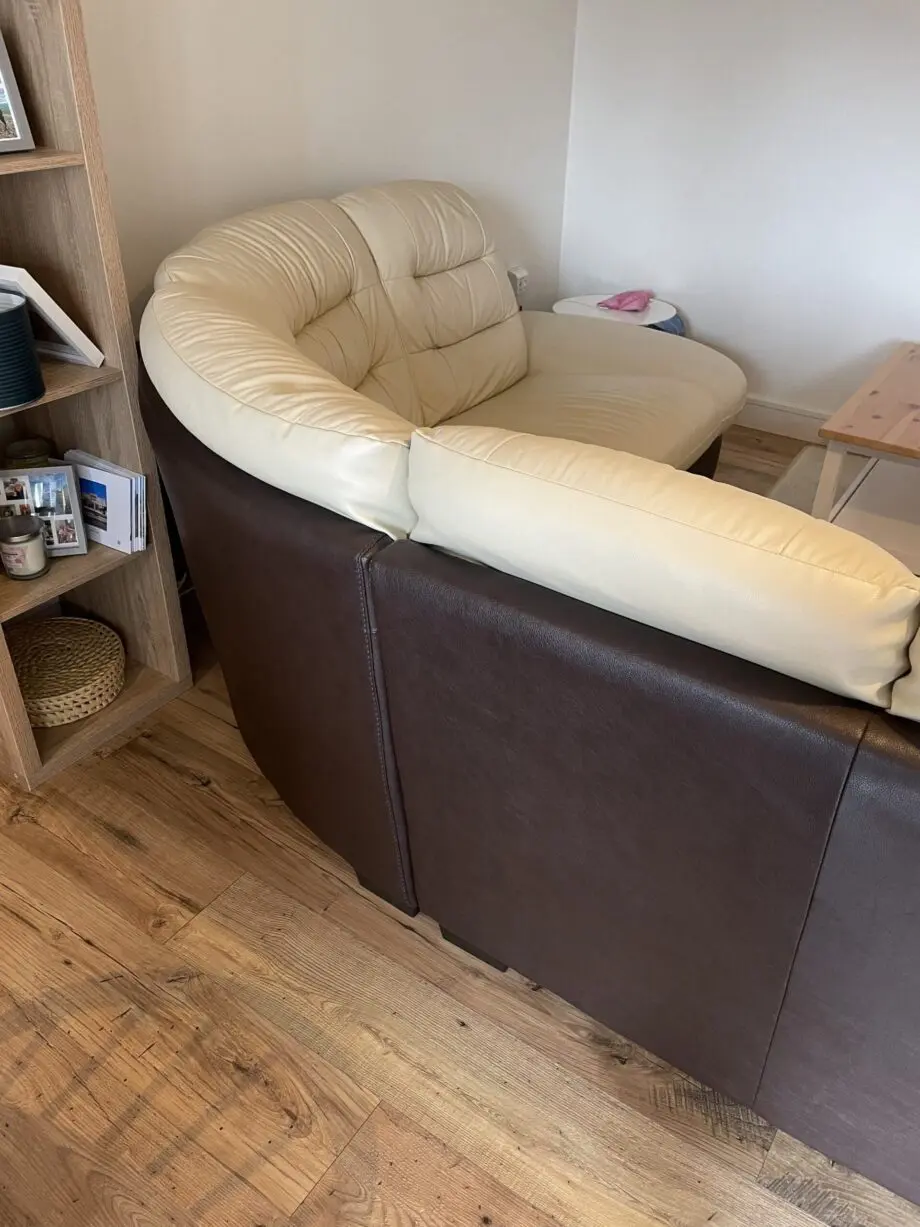 Beautiful cream corner sofa