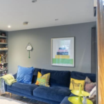 Snug Navy Velvet Right Hand Corner Sofa