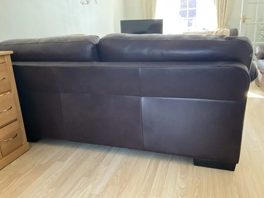 John Lewis Java Medium Sofa in Leather - Nature Brown