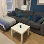 Grey corner sofa
