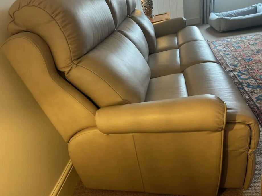 G Plan leather sofa