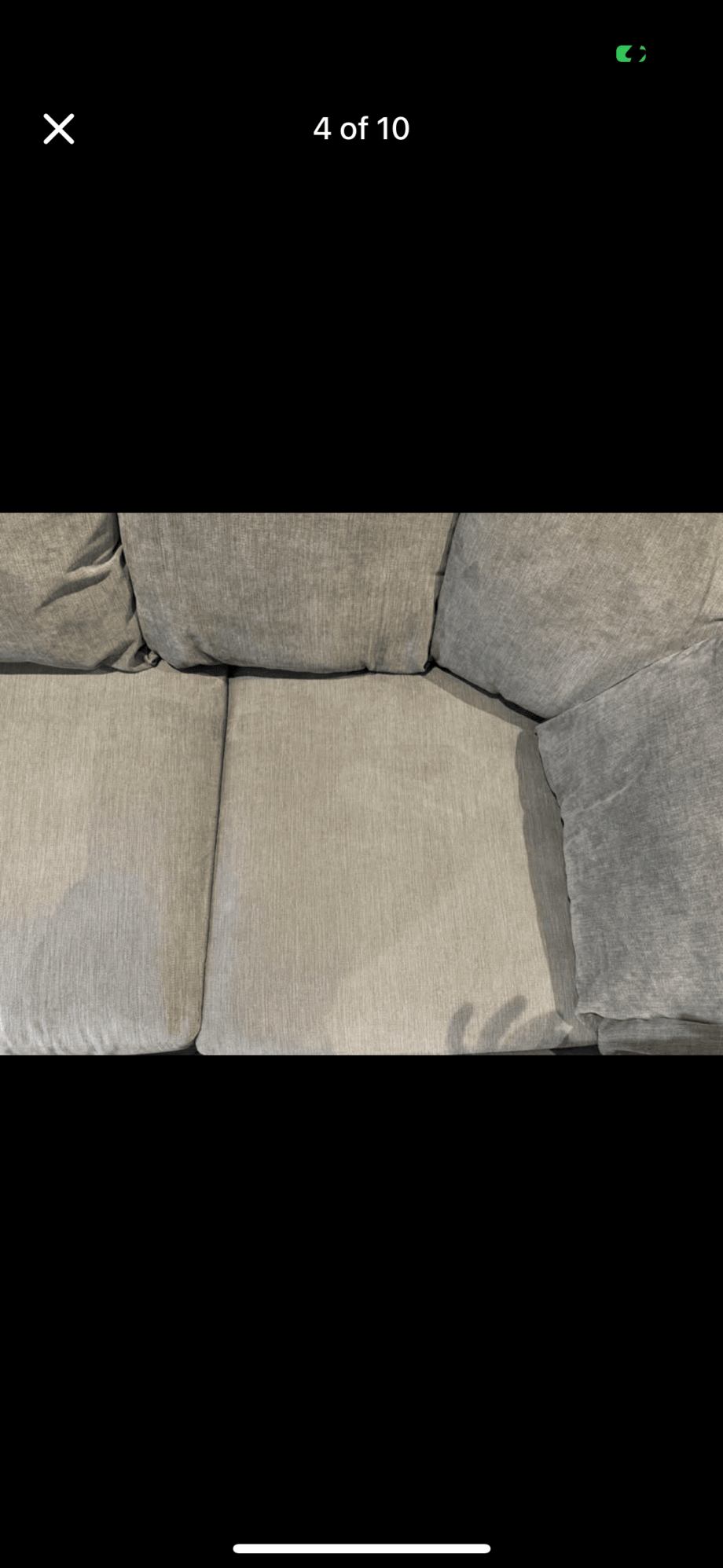 Grey corner sofa