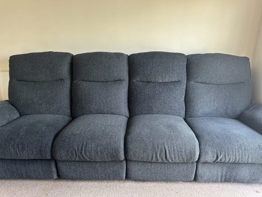 DFS grey recliner corner sofa