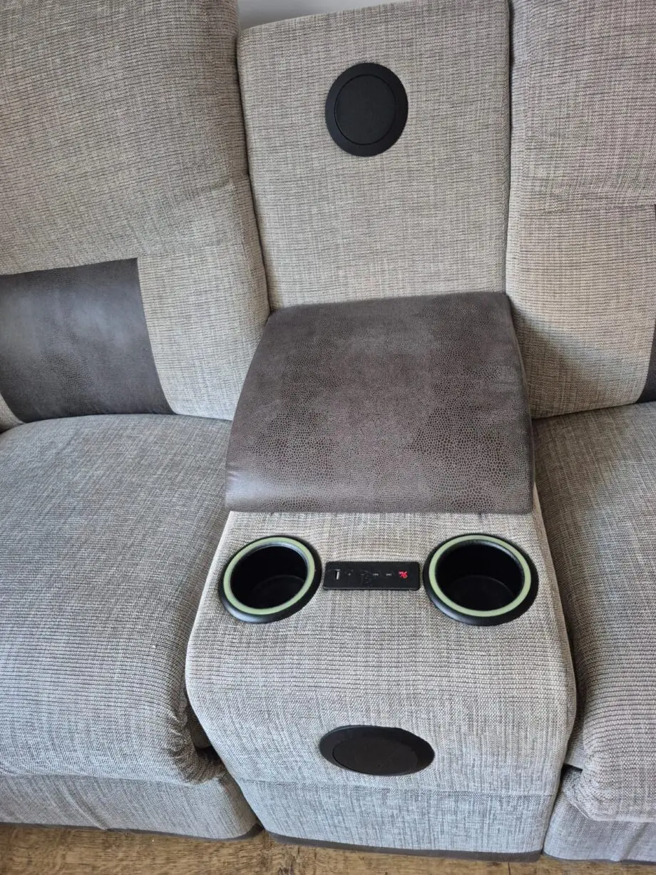 SCS grey sofa recliner set
