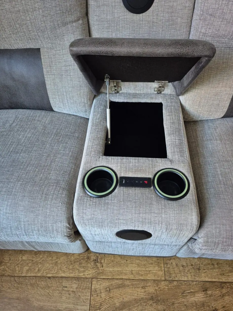 SCS grey sofa recliner set