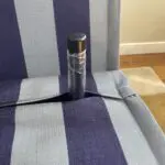 Made Regular Haru 2 Seater Sofa Bed in Eclipse Blue Wide Stripe