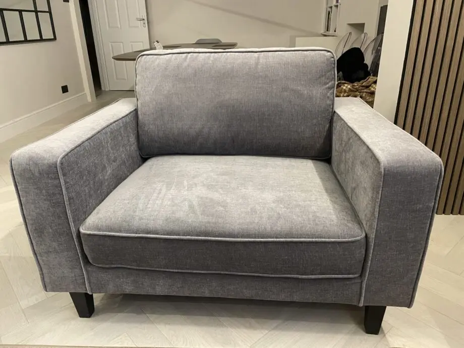 Grey Dusk sofa, loveseat and ottoman set