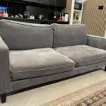 Grey Dusk sofa, loveseat and ottoman set